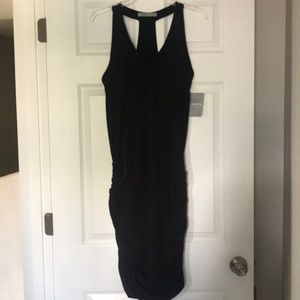 Black racer back dress